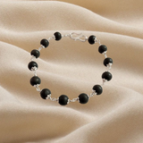 Karungali Silver Capped Bracelet