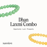 Dhan Lakshmi Combo - Citrine + Green Aventurine (Govt. Lab Certified)