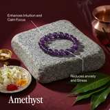 Mann Ki Shanti Combo - Amethyst + Moonstone (Govt. Lab Certified)