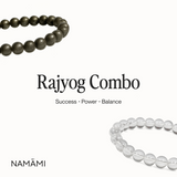 Rajyog Combo - Clear Quartz + Pyrite (Govt. Lab Certified)