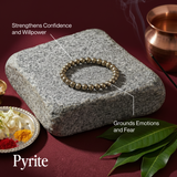 Rajyog Combo - Clear Quartz + Pyrite (Govt. Lab Certified)