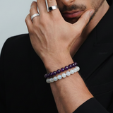 Mann Ki Shanti Combo - Amethyst + Moonstone (Govt. Lab Certified)