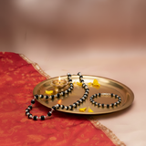 Karungali Silver Capped Mala & Bracelet Combo