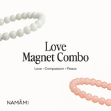 Love Magnet Combo - Rose Quartz + Moonstone (Govt. Lab Certified)