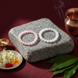 Love Magnet Combo - Rose Quartz + Moonstone (Govt. Lab Certified)